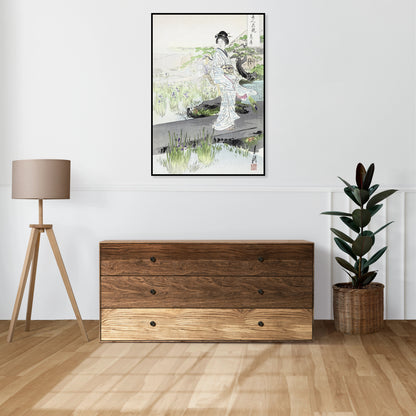 Plakat  Iris Garden, Gekko Japoński Vintage do Salonu
