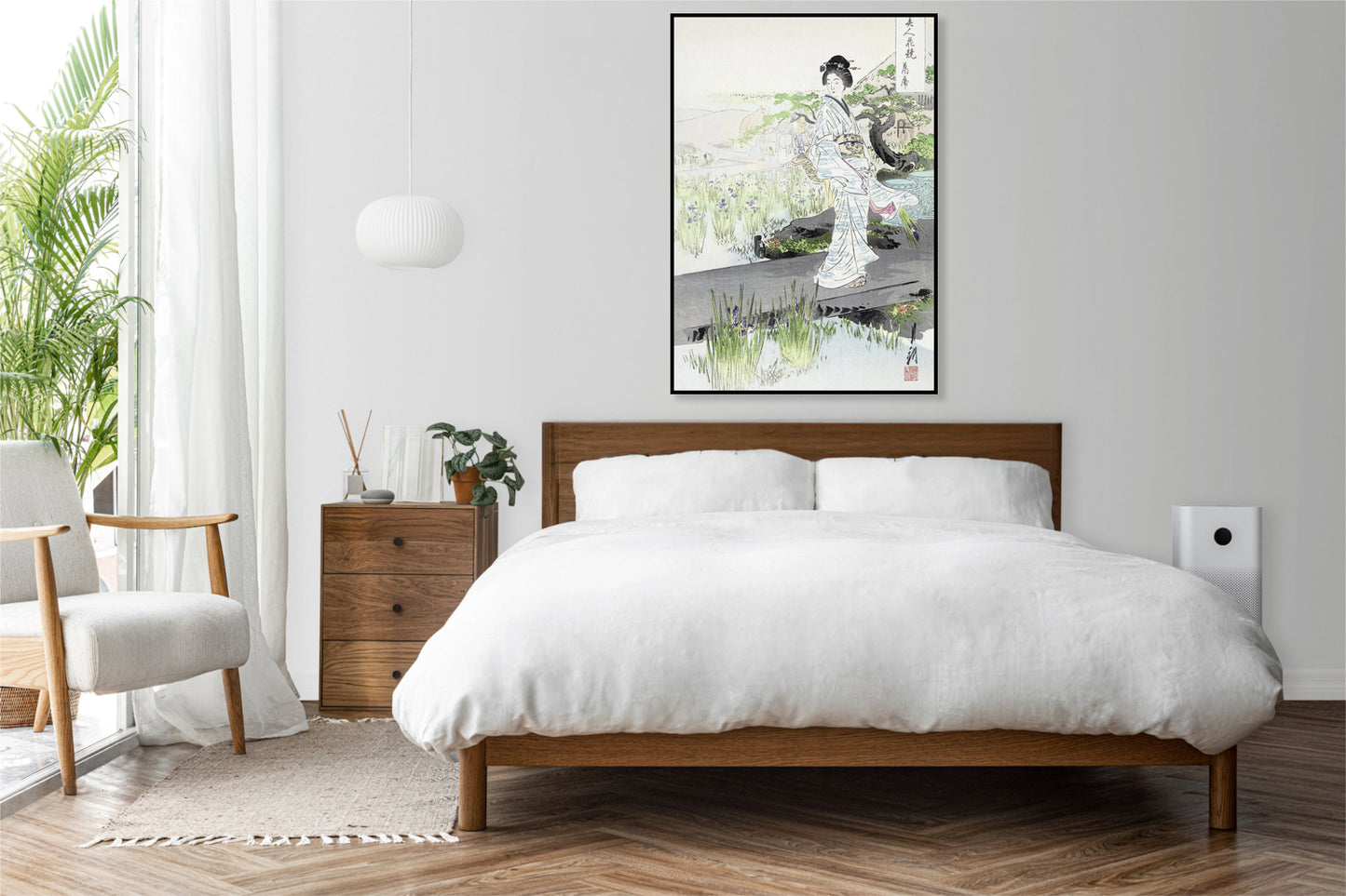 Plakat  Iris Garden, Gekko Japoński Vintage do Salonu