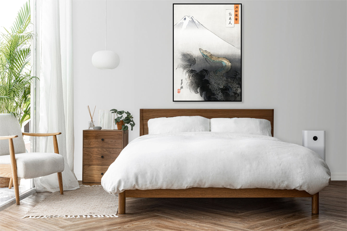 Plakat  Ryū Shōten, Gekko Japoński Vintage do Salonu