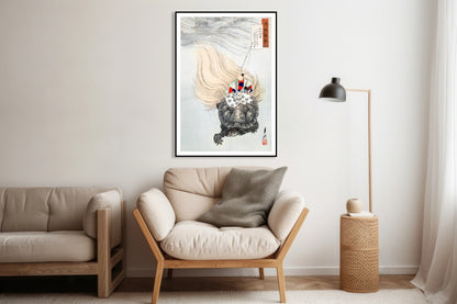 Plakat  Mizue Urashima, Gekko Japoński Vintage