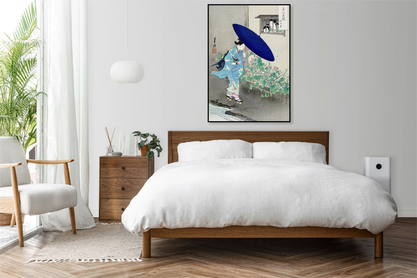 Plakat  Flowering Hedge, Gekko Japoński Vintage