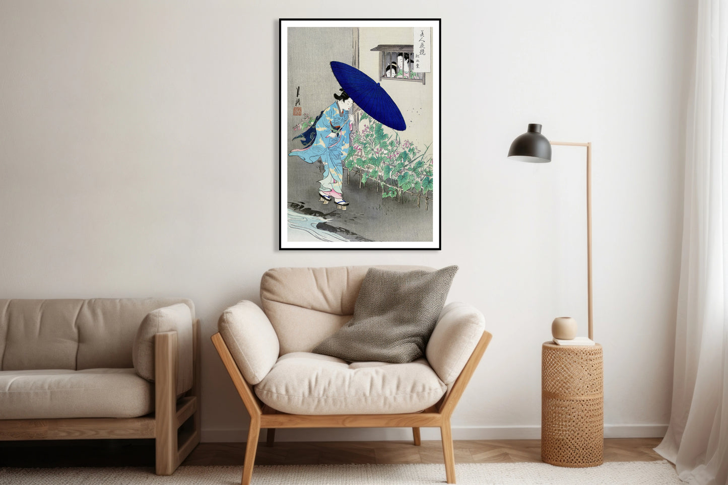 Plakat  Flowering Hedge, Gekko Japoński Vintage