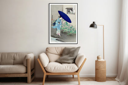 Plakat  Flowering Hedge, Gekko Japoński Vintage