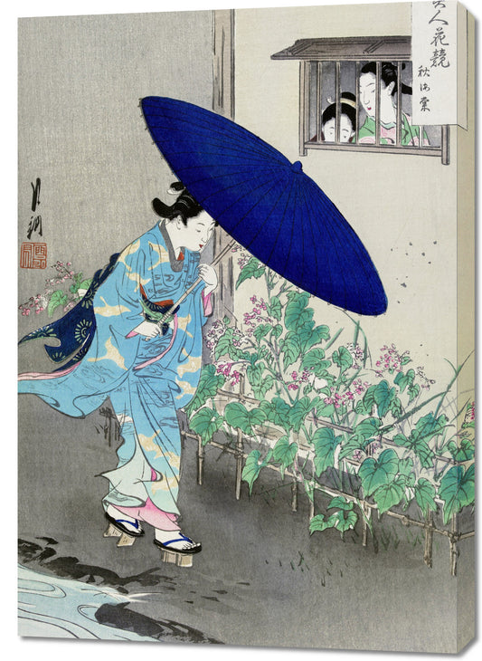 Obraz  Flowering Hedge, Gekko Japoński Vintage