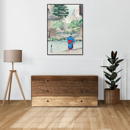 Plakat  True View of Benten, Gekko Japoński Vintage