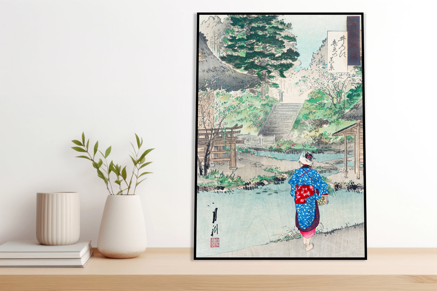 Plakat  True View of Benten, Gekko Japoński Vintage