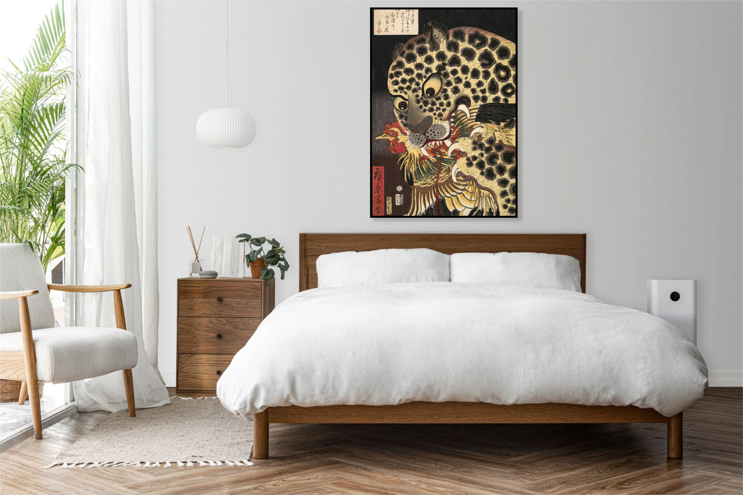Plakat  The Tiger of Ryōkoku, Hirokage Japoński Vintage