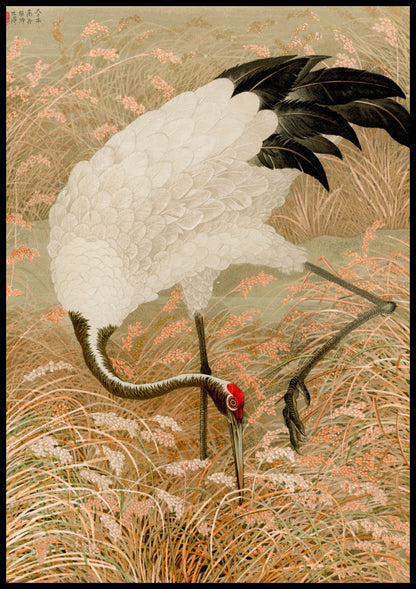 Plakat  Sarus Crane, G.A. Audsley Japoński Vintage