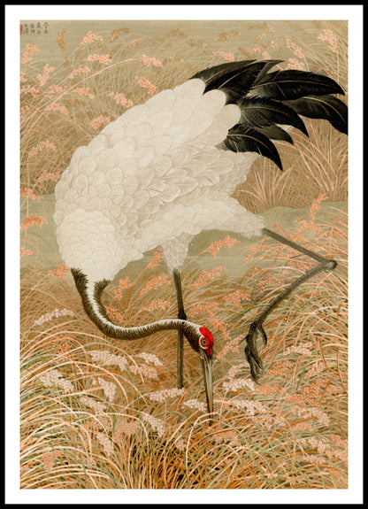 Plakat  Sarus Crane, G.A. Audsley Japoński Vintage