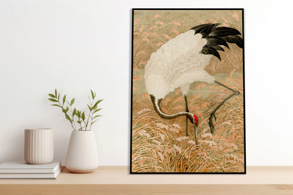 Plakat  Sarus Crane, G.A. Audsley Japoński Vintage