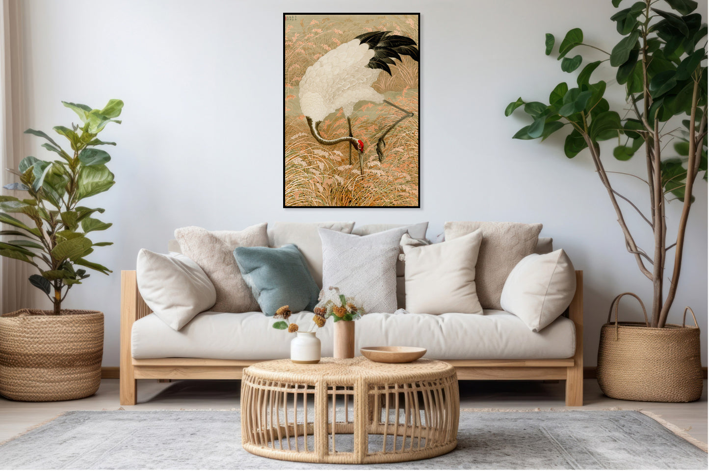 Plakat  Sarus Crane, G.A. Audsley Japoński Vintage