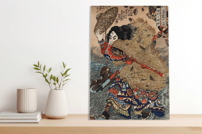 Obraz  Kinhyoshi Yorin, Kuniyoshi Japoński Vintage