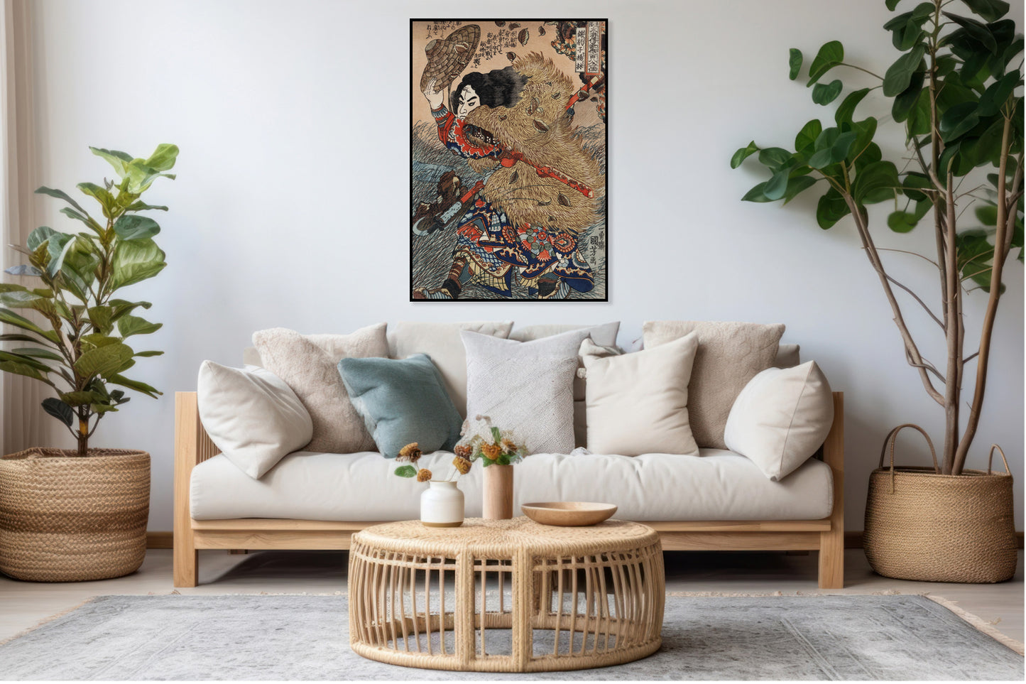 Plakat  Kinhyoshi Yorin, Kuniyoshi Japoński Vintage