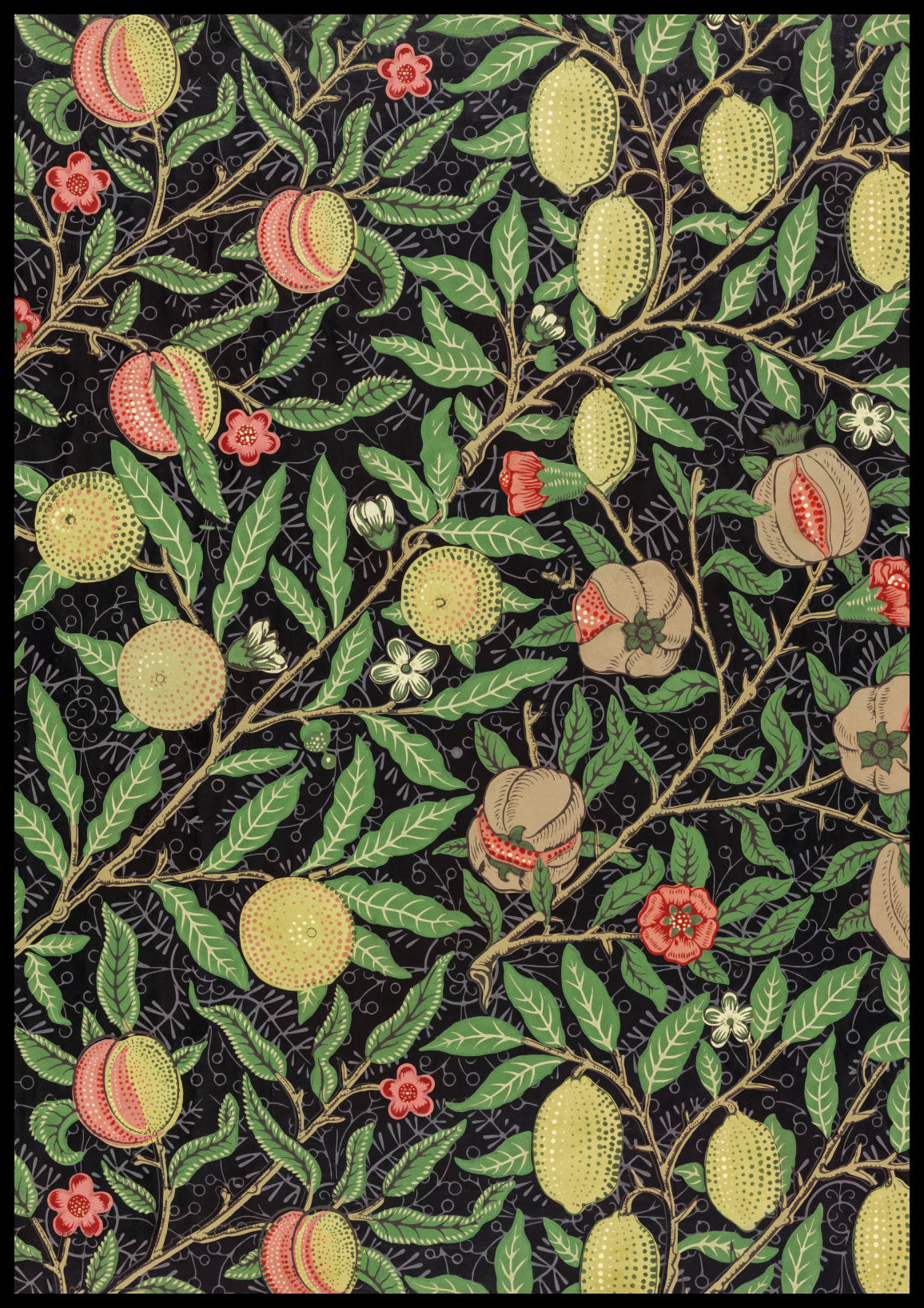 Plakat  Fruit Pattern, William Morris Vintage do Salonu