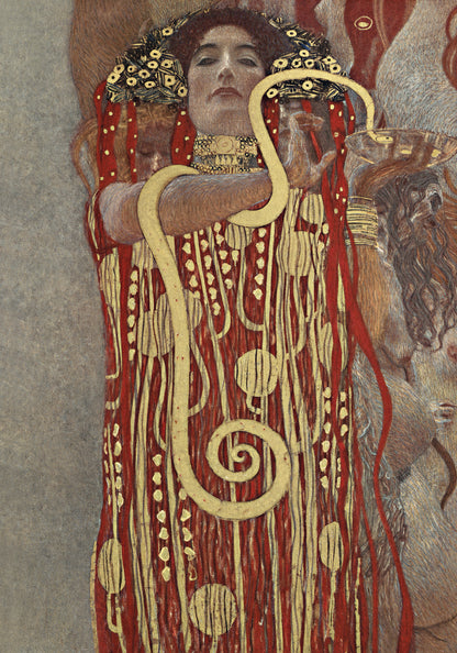 Plakat  Hygieia, Gustaw Klimt Vintage do Salonu