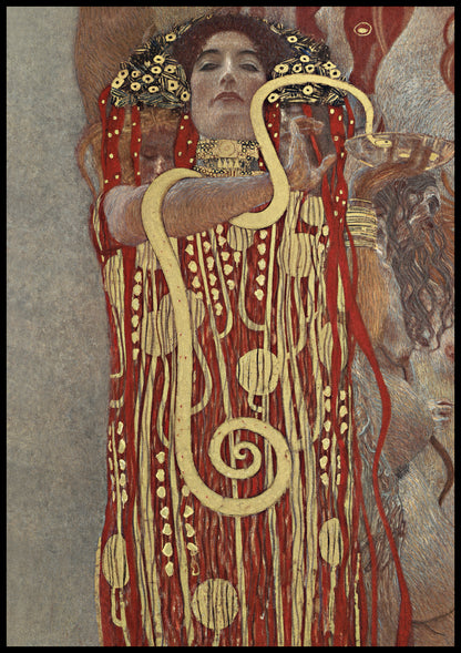 Plakat  Hygieia, Gustaw Klimt Vintage do Salonu