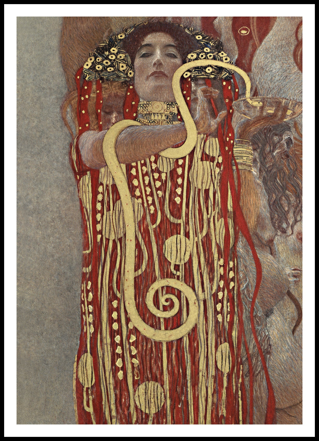 Plakat  Hygieia, Gustaw Klimt Vintage do Salonu