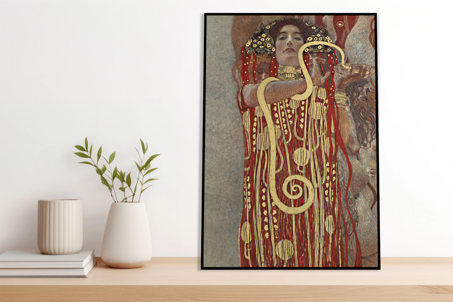 Plakat  Hygieia, Gustaw Klimt Vintage do Salonu