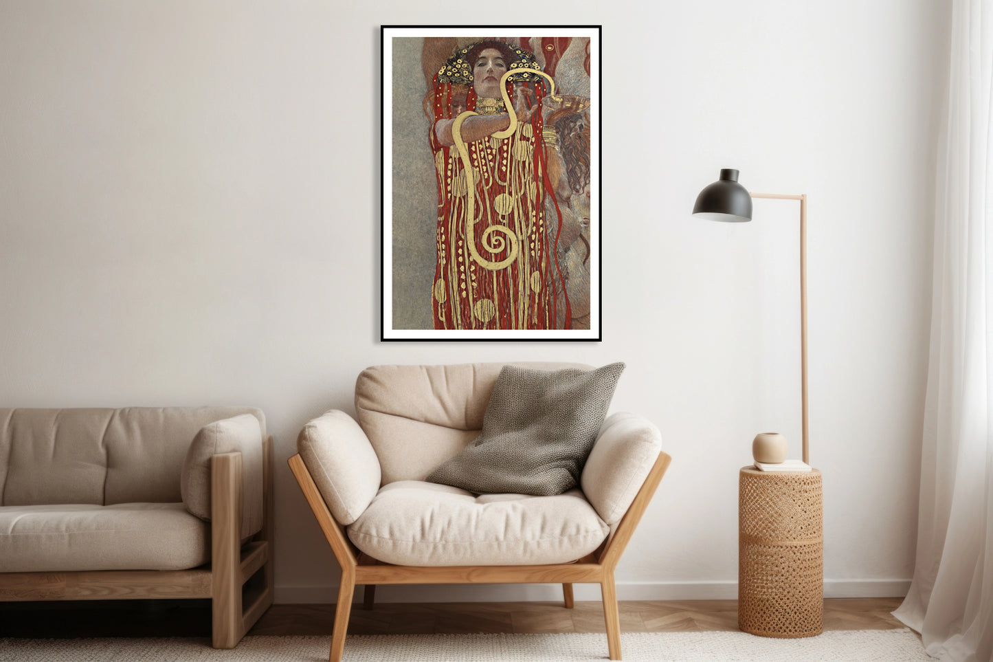 Plakat  Hygieia, Gustaw Klimt Vintage do Salonu