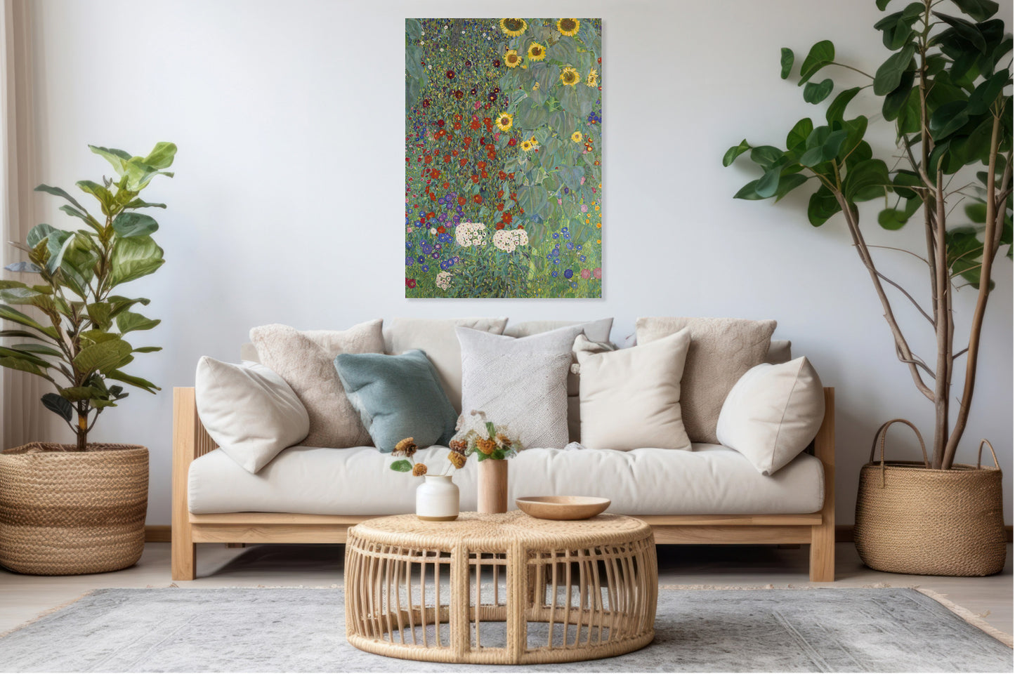 Obraz  Farm Garden, Gustaw Klimt Vintage do Salonu
