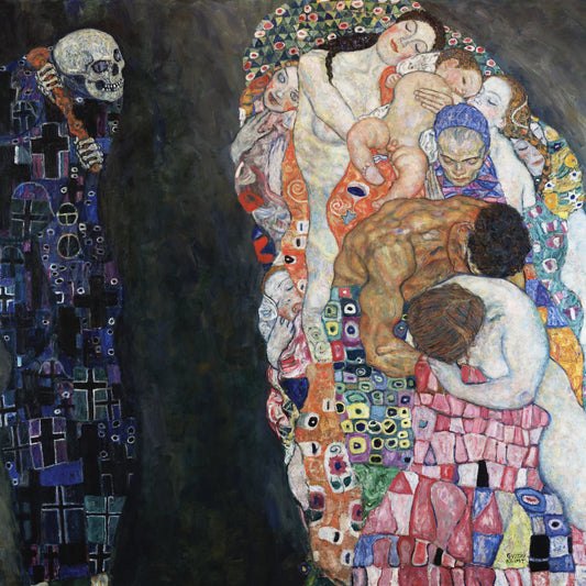 Plakat  Śmierć i Życie, Gustaw Klimt Vintage do Salonu