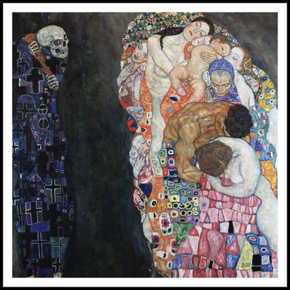Plakat  Śmierć i Życie, Gustaw Klimt Vintage do Salonu