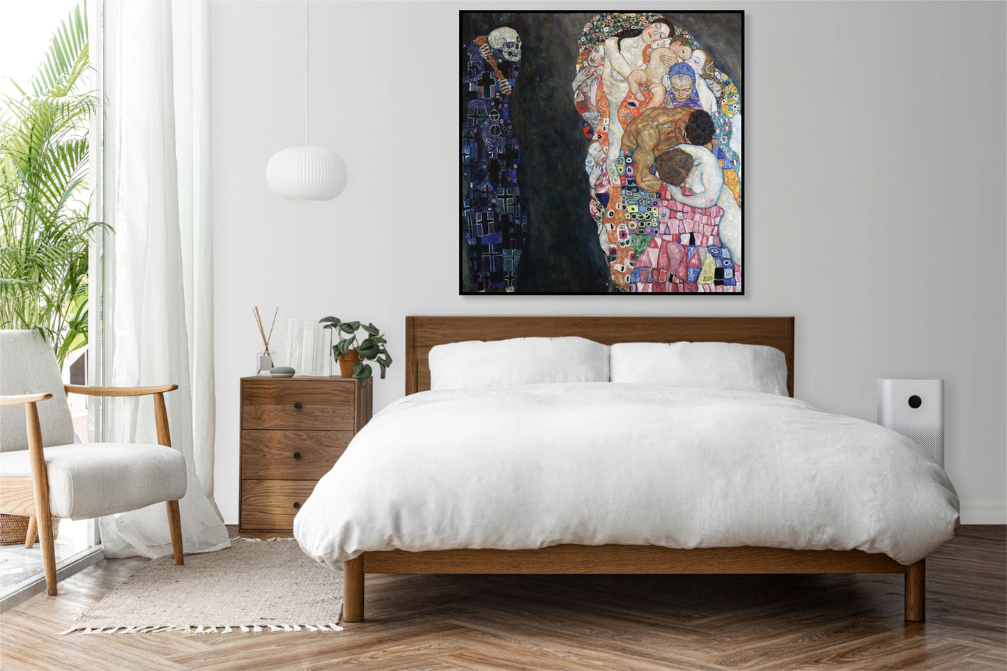 Plakat  Śmierć i Życie, Gustaw Klimt Vintage do Salonu