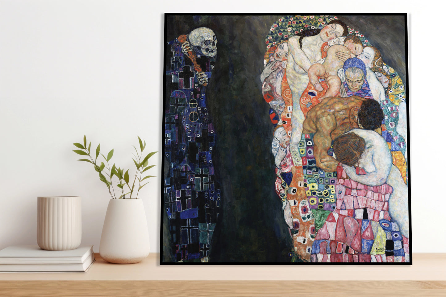 Plakat  Śmierć i Życie, Gustaw Klimt Vintage do Salonu