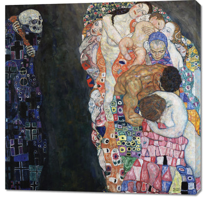 Obraz  Śmierć i Życie, Gustaw Klimt Vintage do Salonu
