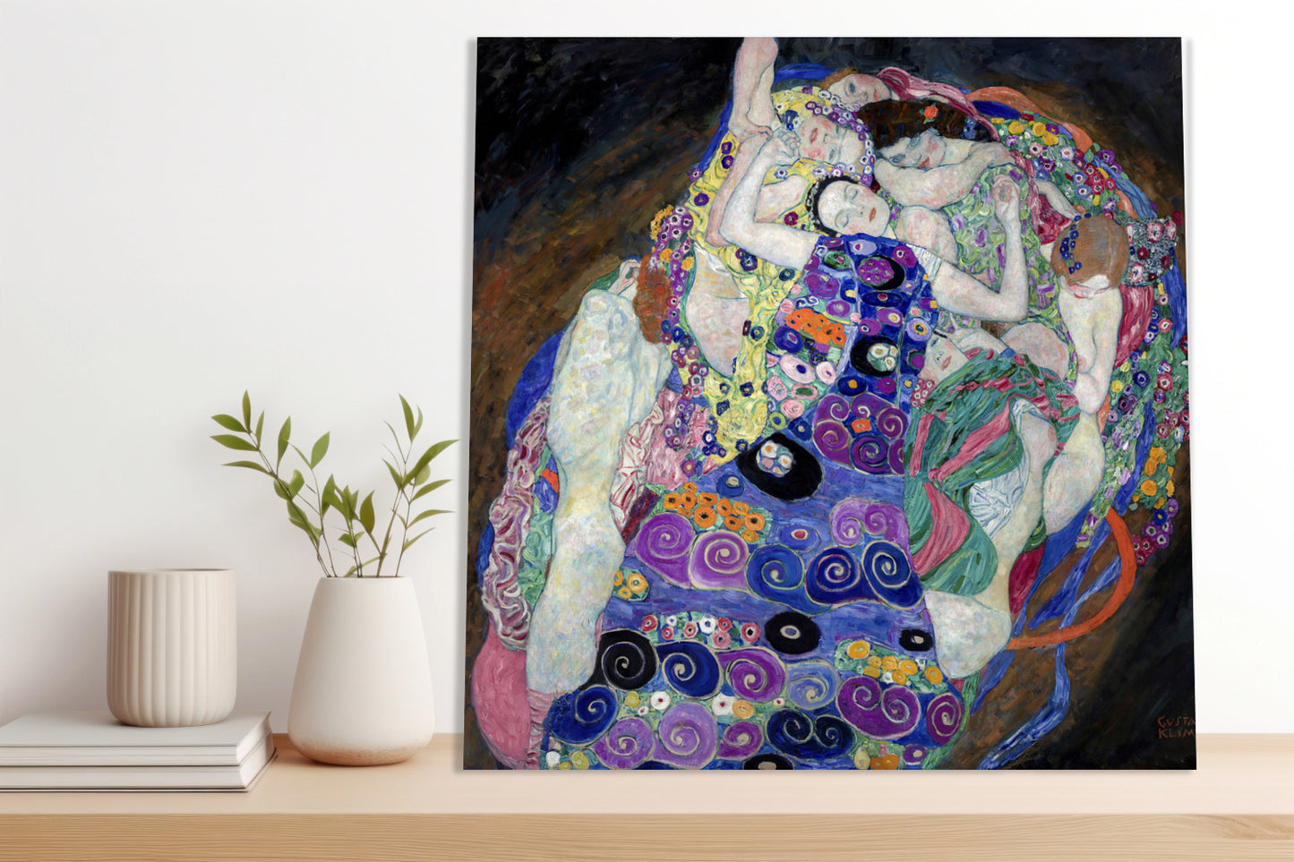 Obraz  Dziewica, Gustaw Klimt Vintage do Salonu