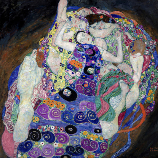 Plakat  Dziewica, Gustaw Klimt Vintage do Salonu
