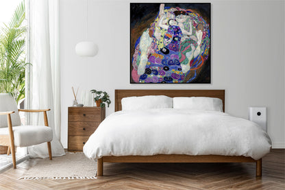 Plakat  Dziewica, Gustaw Klimt Vintage do Salonu