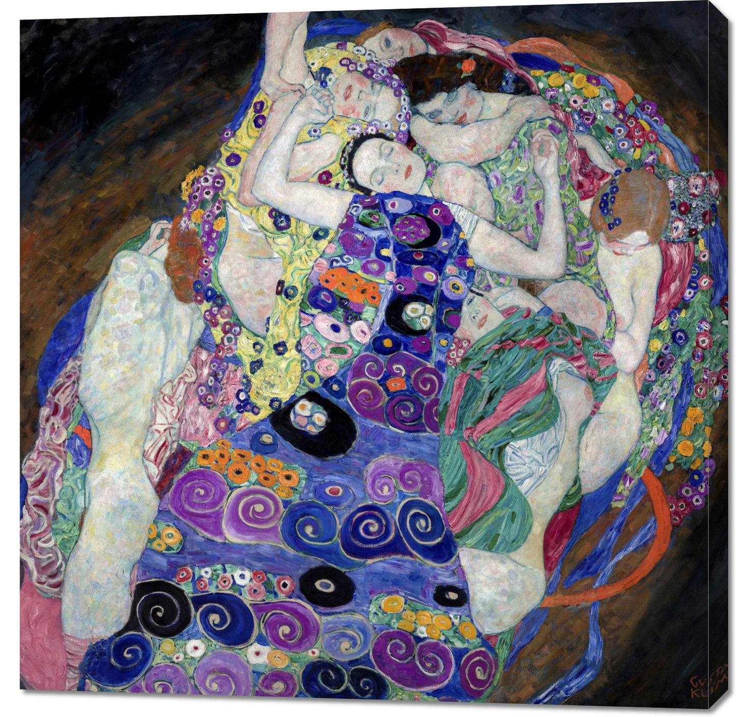 Obraz  Dziewica, Gustaw Klimt Vintage do Salonu