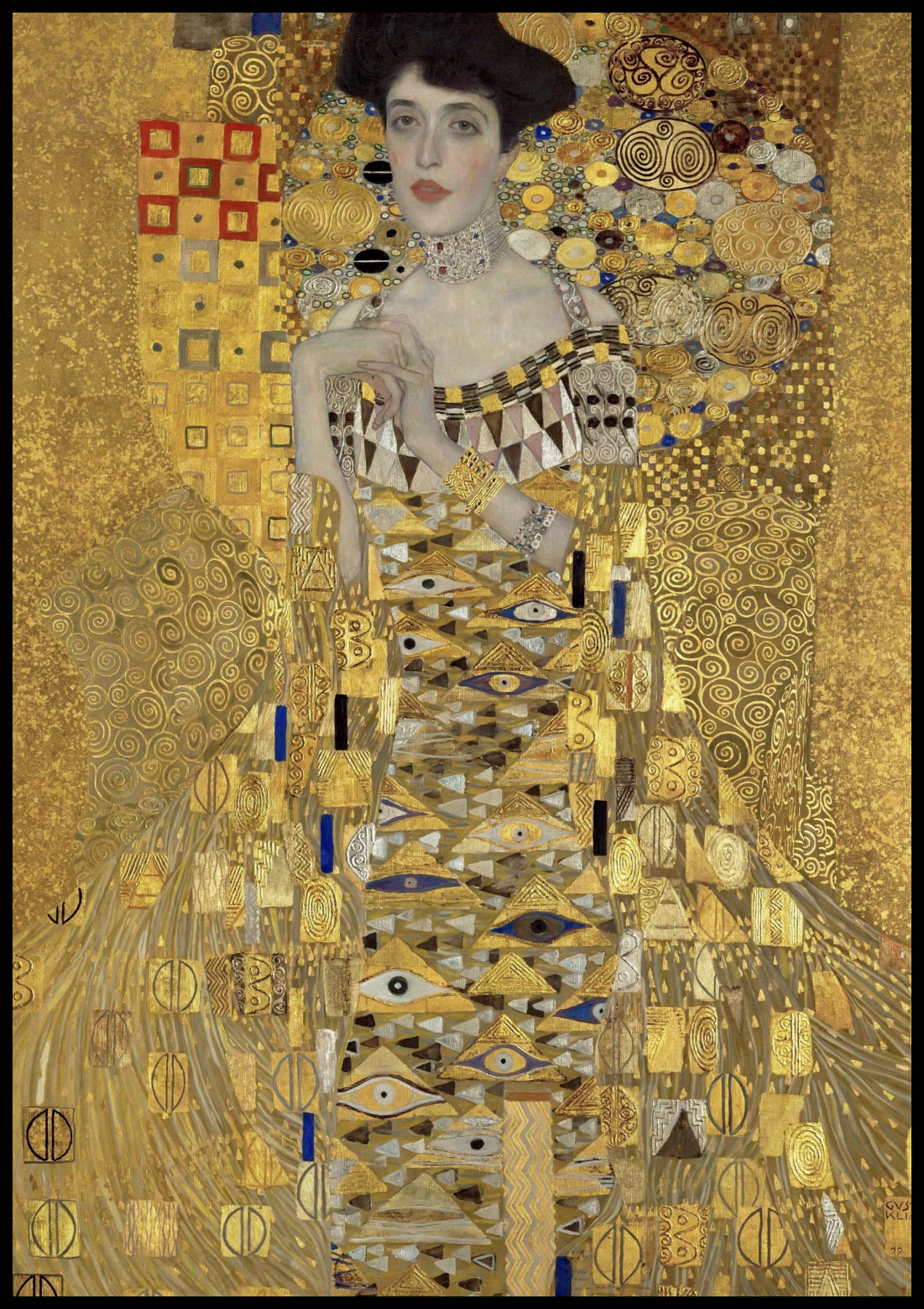 Plakat  Portret Adele Bloch-Bauer, Gustaw Klimt Vintage