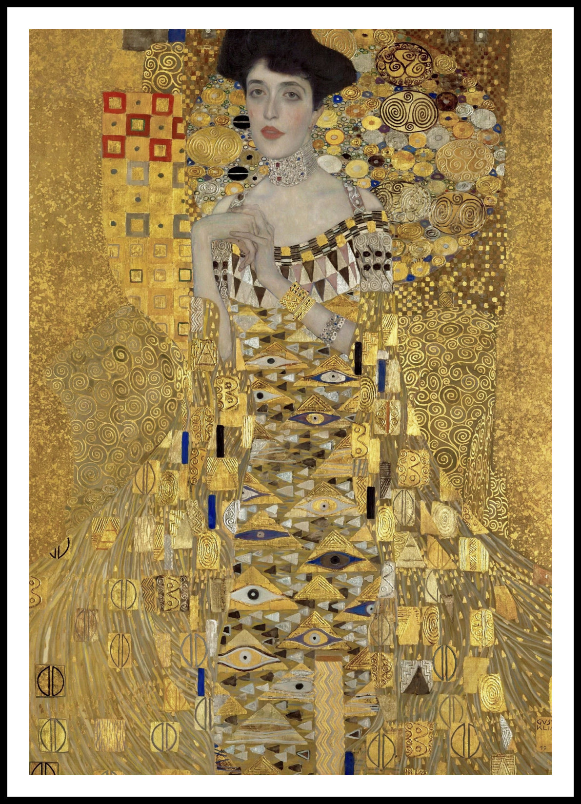 Plakat  Portret Adele Bloch-Bauer, Gustaw Klimt Vintage