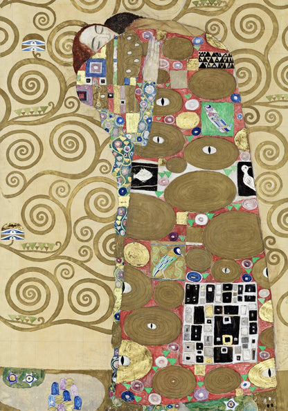 Plakat  Fulfillment, Gustaw Klimt Vintage do Salonu