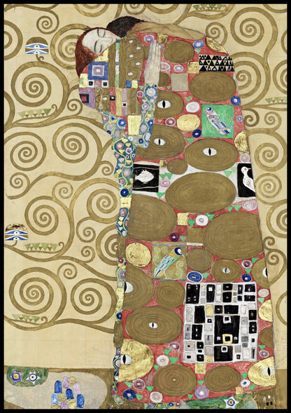 Plakat  Fulfillment, Gustaw Klimt Vintage do Salonu