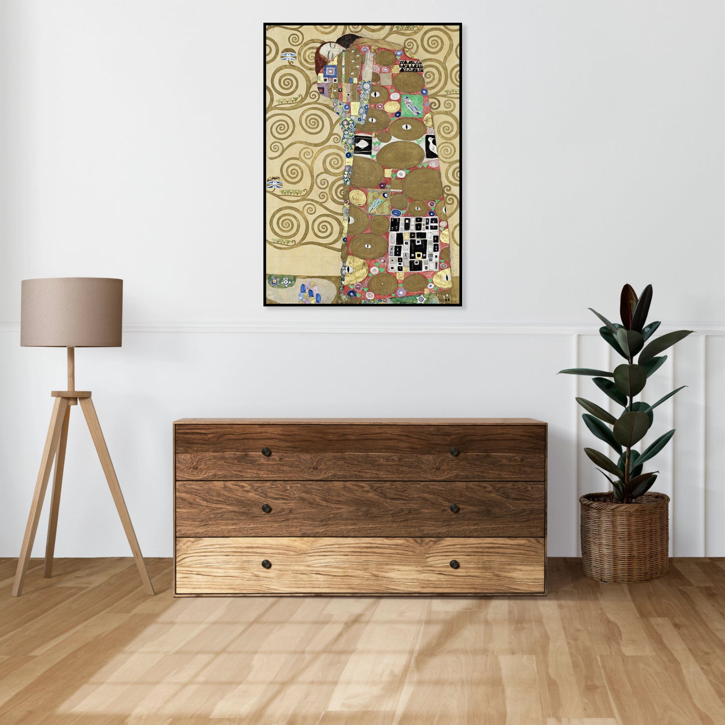 Plakat  Fulfillment, Gustaw Klimt Vintage do Salonu