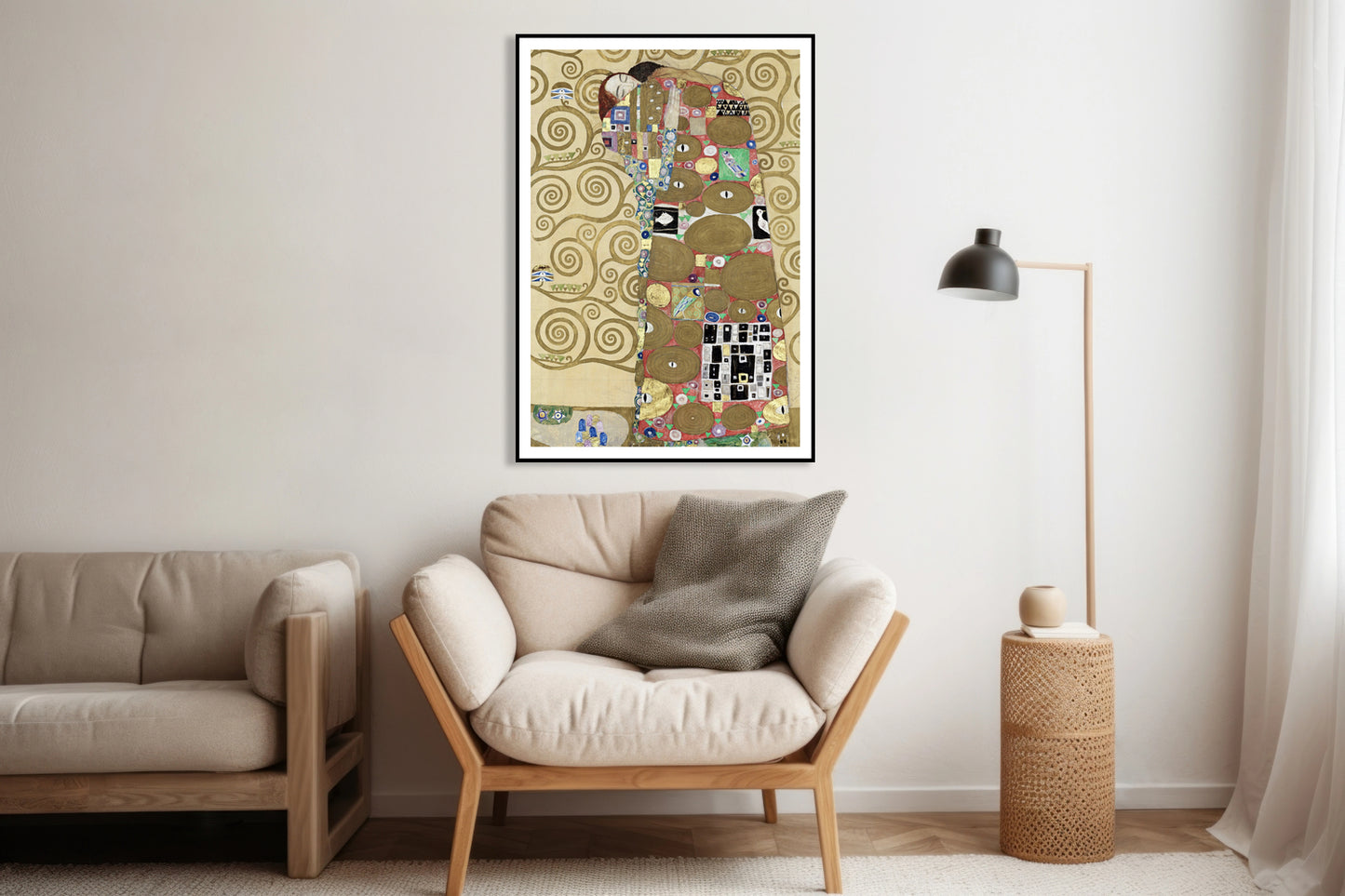 Plakat  Fulfillment, Gustaw Klimt Vintage do Salonu