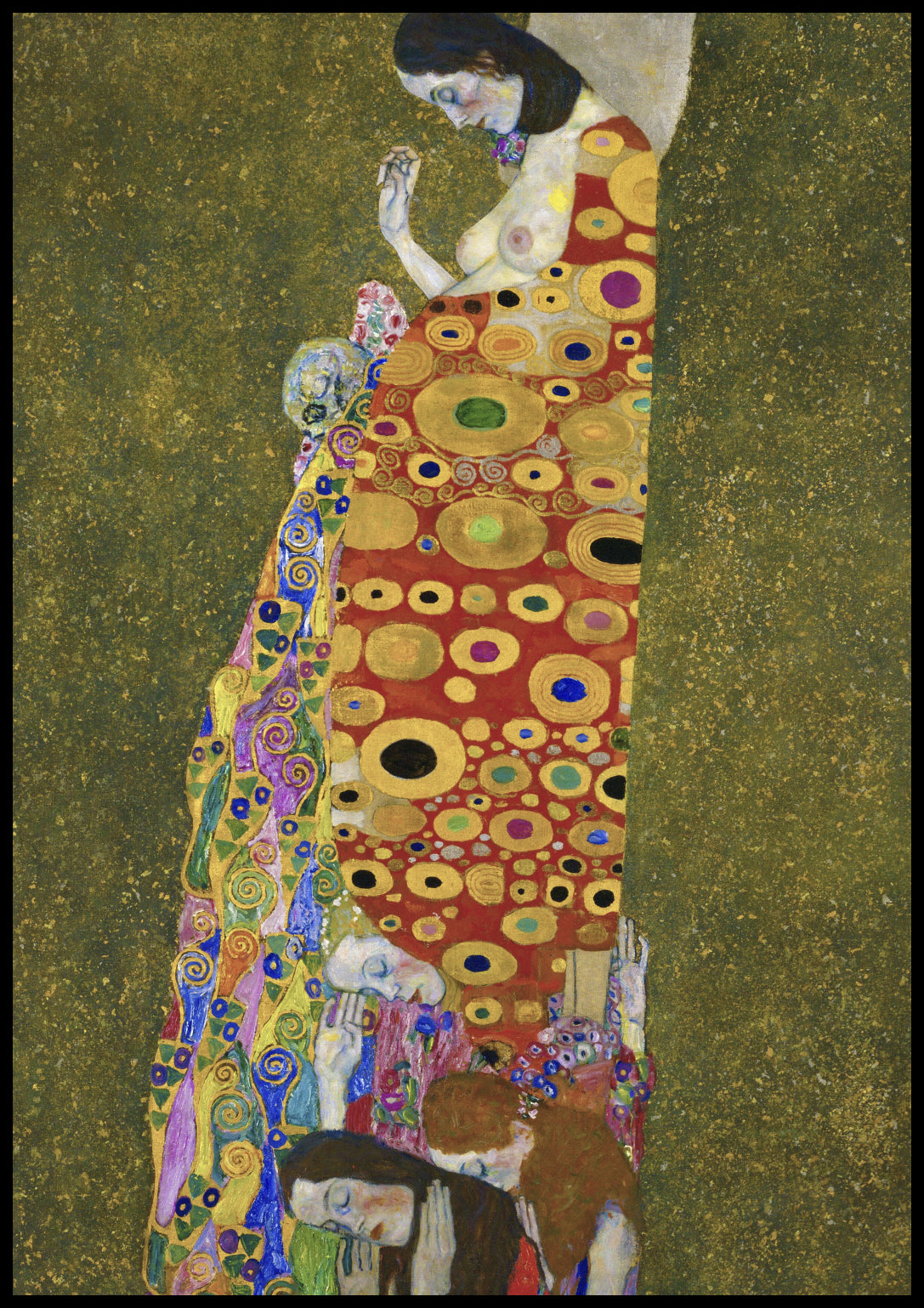 Plakat  Hope II, Gustaw Klimt Vintage do Salonu