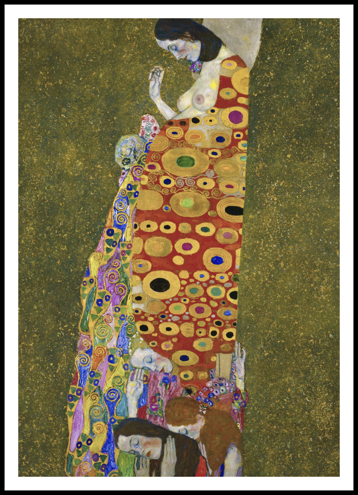 Plakat  Hope II, Gustaw Klimt Vintage do Salonu