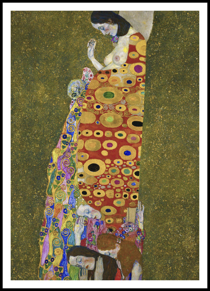 Plakat  Hope II, Gustaw Klimt Vintage do Salonu