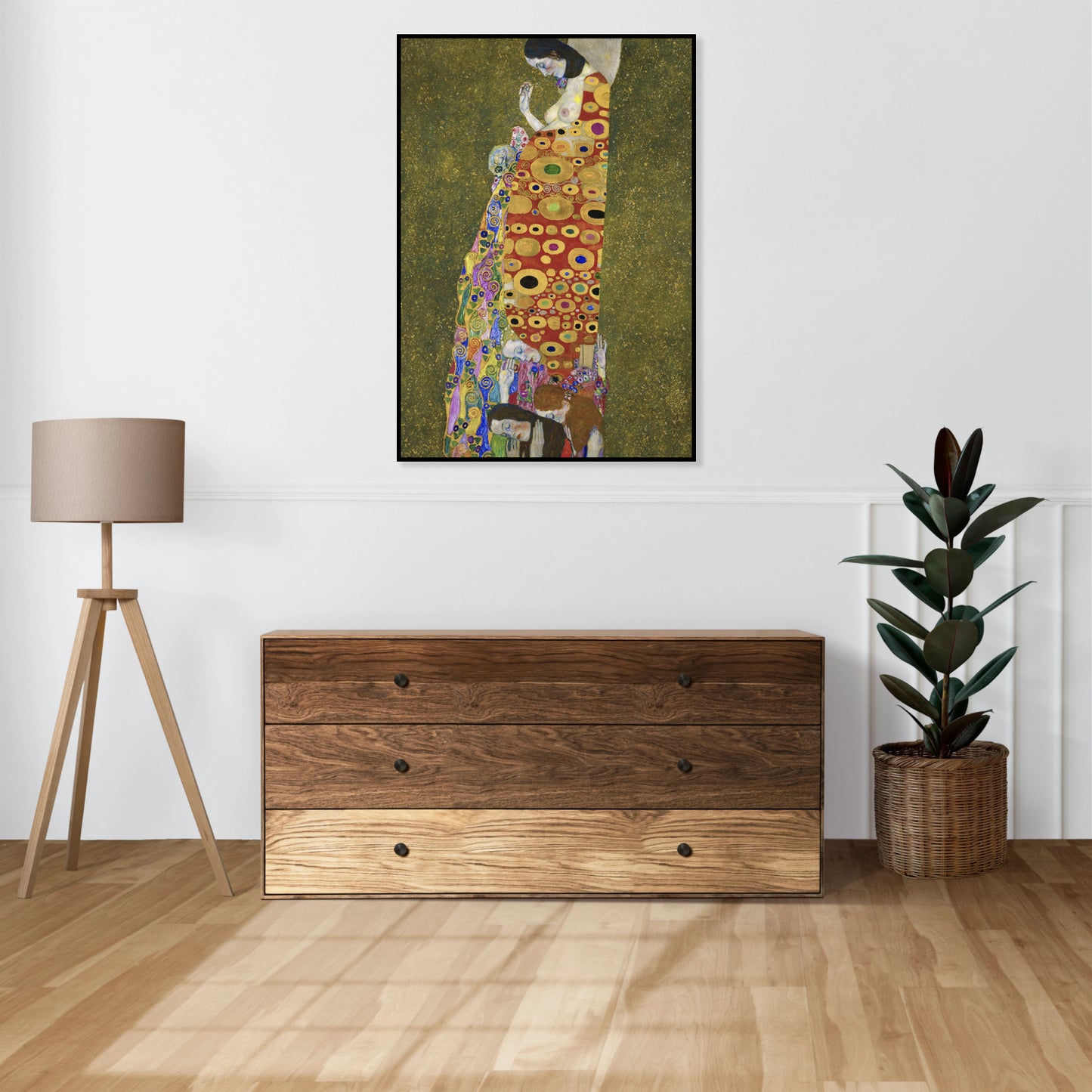 Plakat  Hope II, Gustaw Klimt Vintage do Salonu