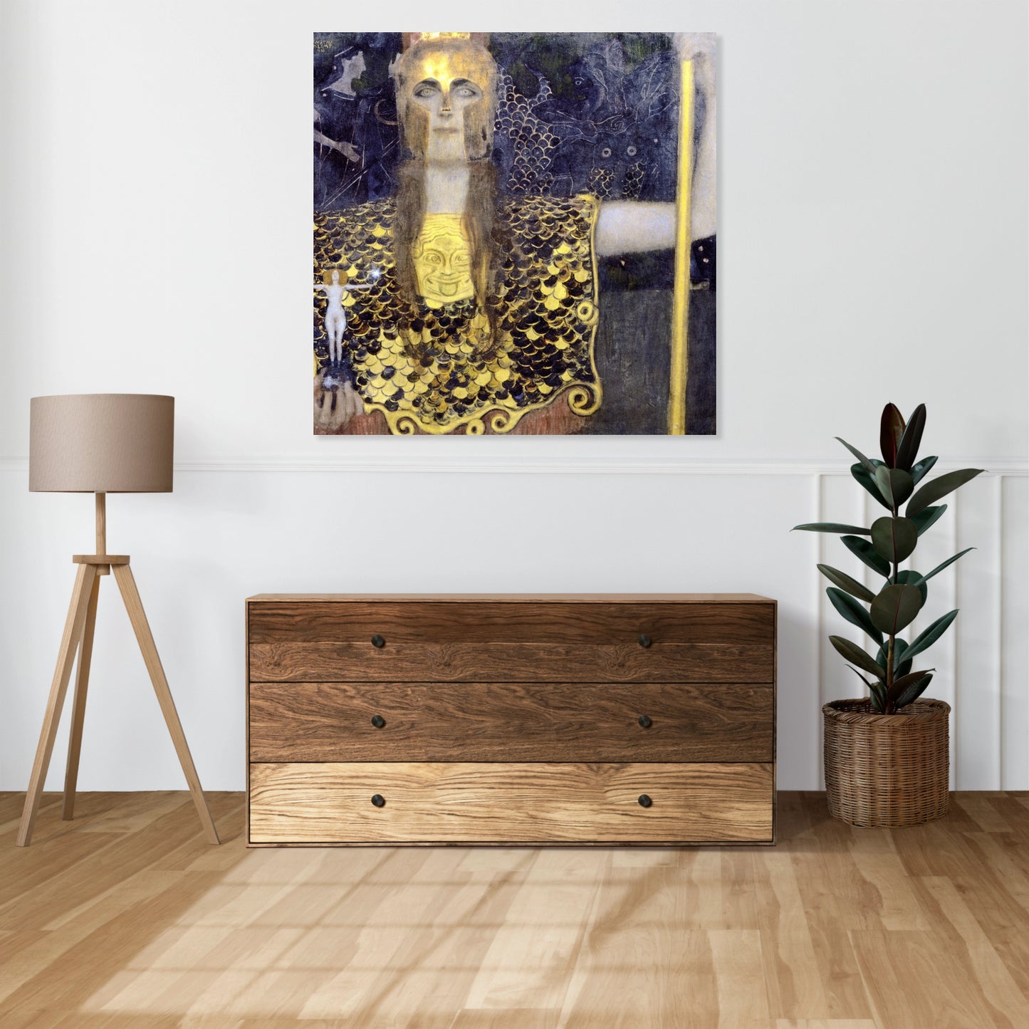 Obraz  Pallas Atena, Gustaw Klimt Vintage do Salonu