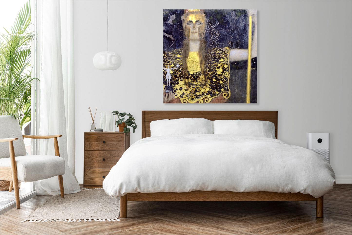 Obraz  Pallas Atena, Gustaw Klimt Vintage do Salonu