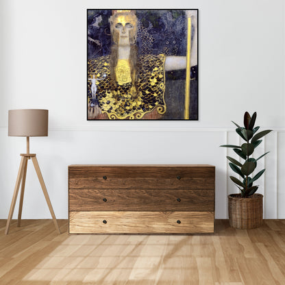 Plakat  Pallas Atena, Gustaw Klimt Vintage do Salonu