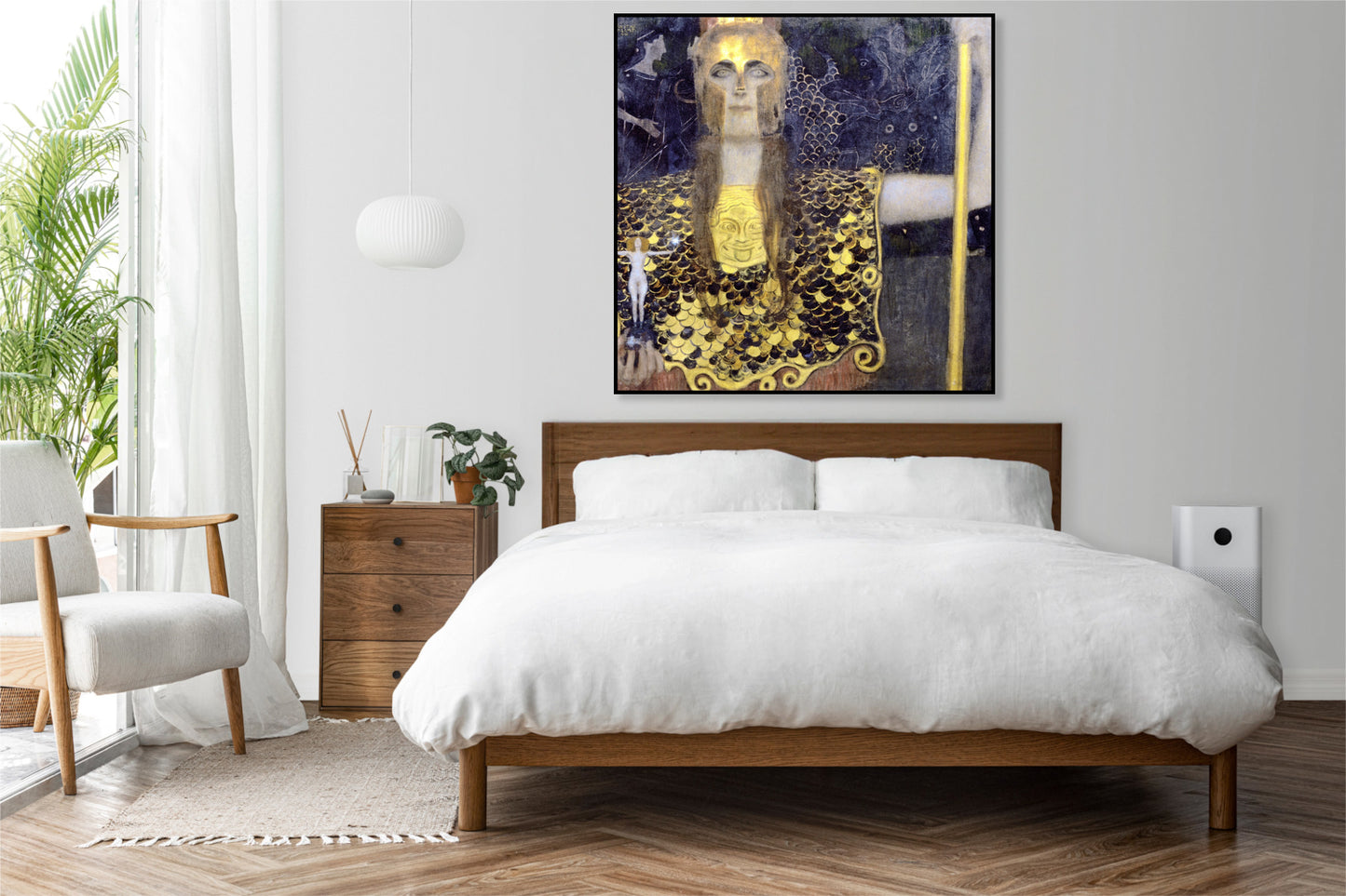 Plakat  Pallas Atena, Gustaw Klimt Vintage do Salonu