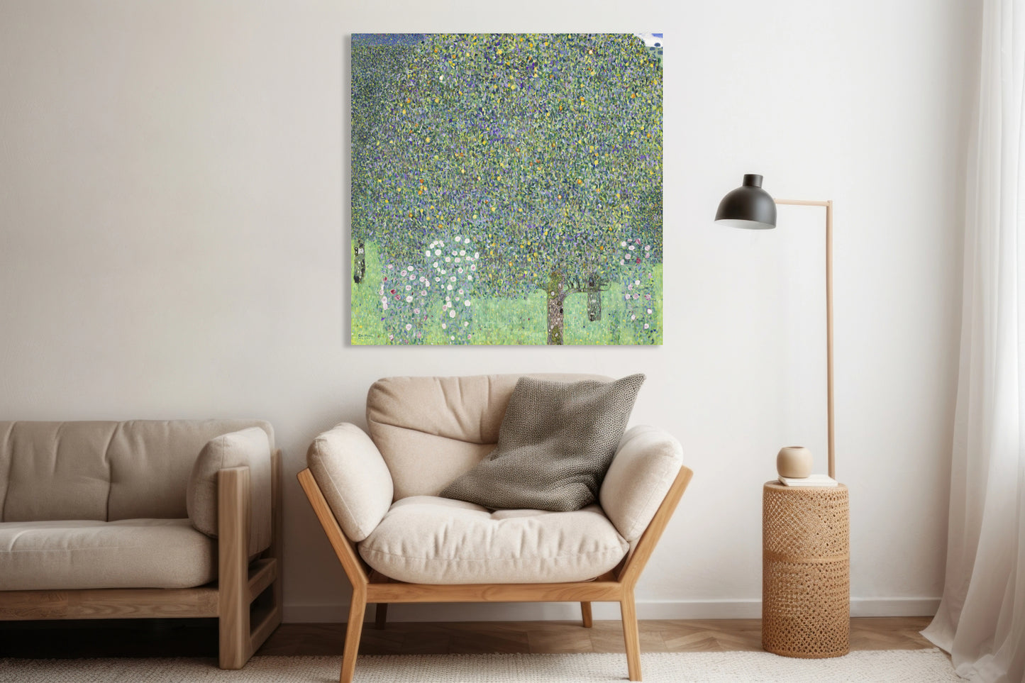 Obraz  Rosebushes under the Trees, Klimt Vintage