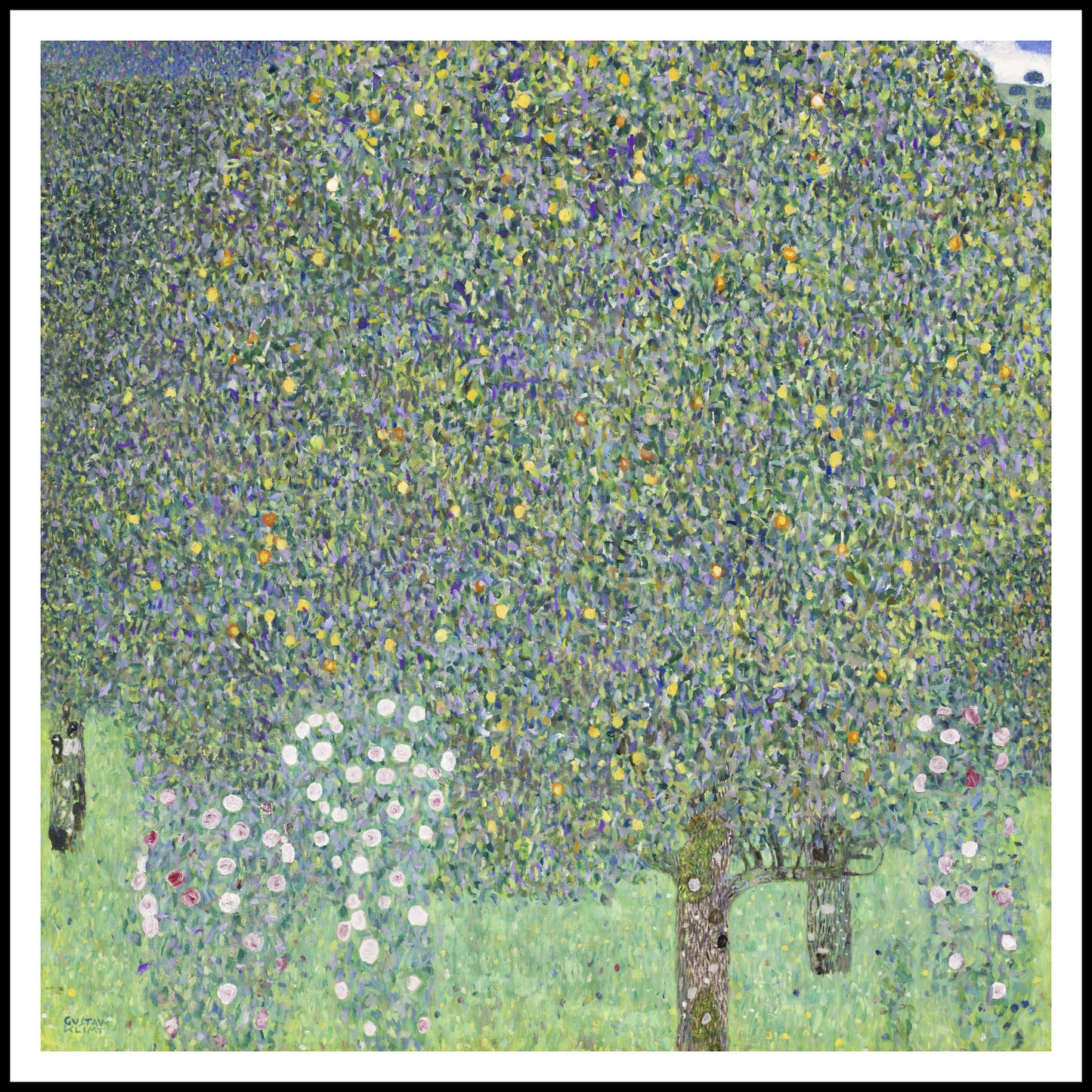 Plakat  Rosebushes under the Trees, Klimt Vintage