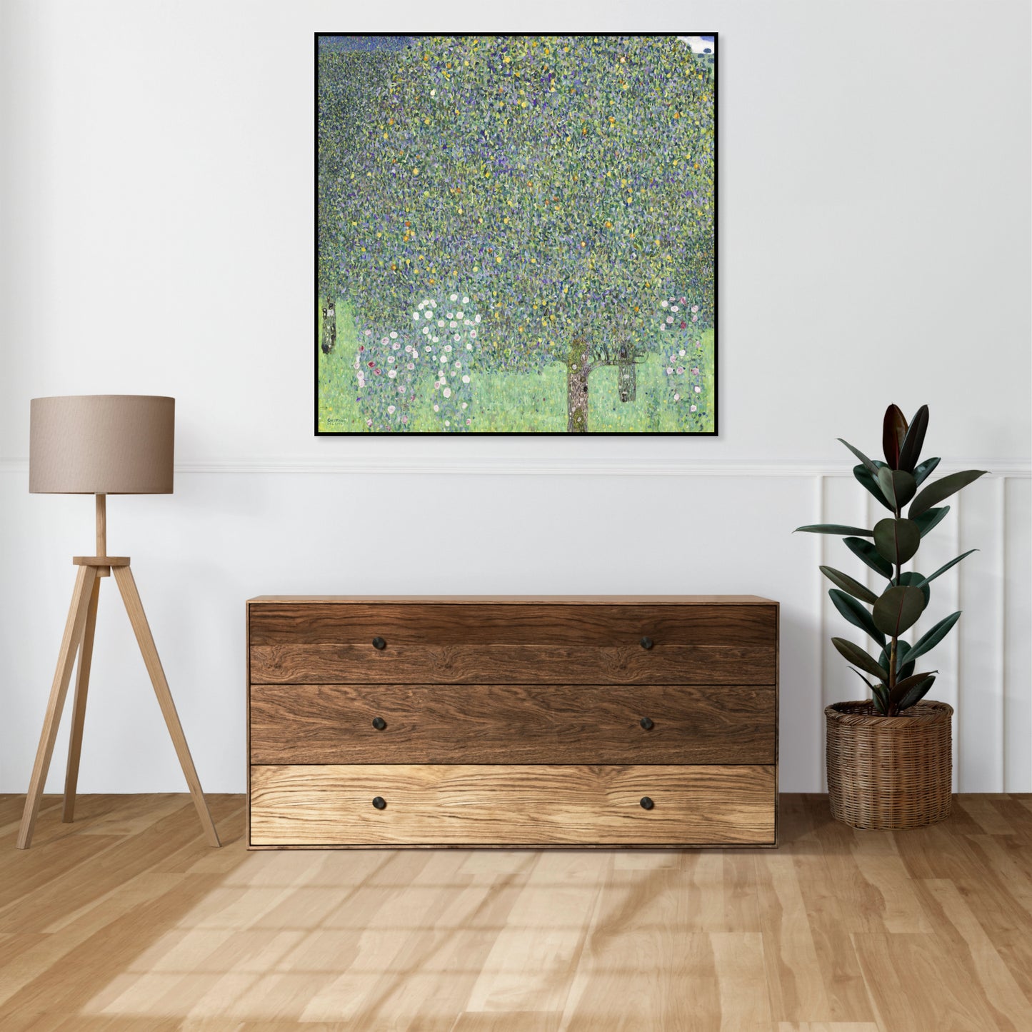 Plakat  Rosebushes under the Trees, Klimt Vintage